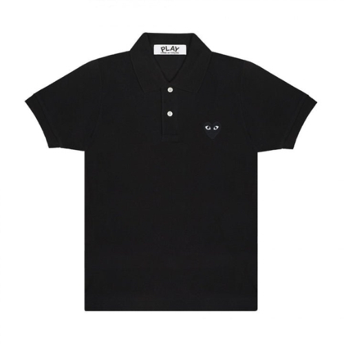 COMME des GARCONS PLAY ポロシャツ M 黒 赤ハート 美品 PLAY COMME des GARCONS プレイ コム デ ギャルソン ポロシャツ 赤