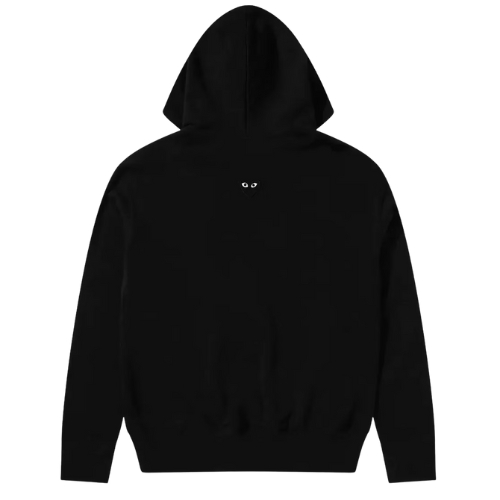 Comme Des Garçons Play Unisex Reverse Black Heart Zip Hoodie Black
